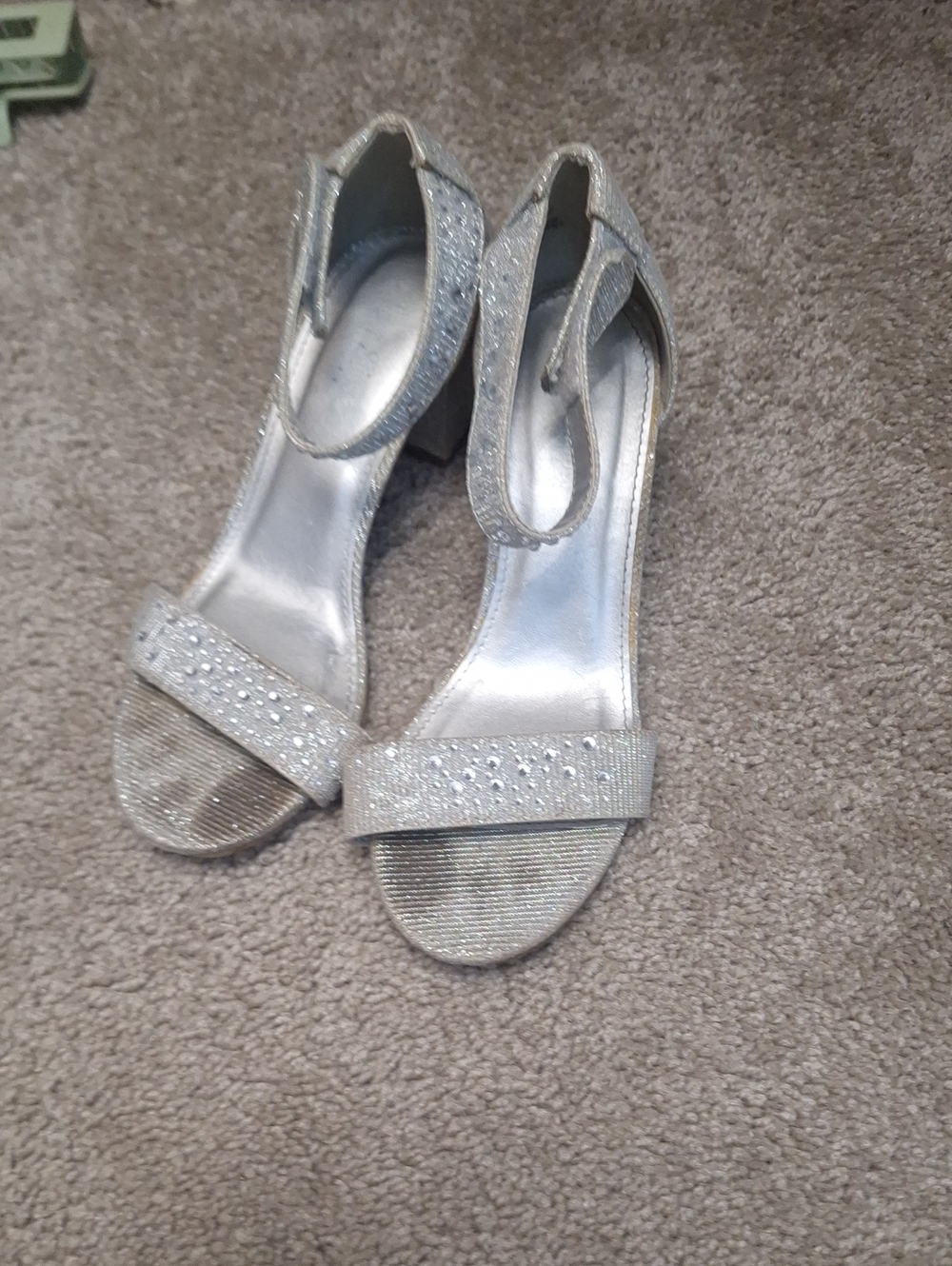 Silver Heels Size 2